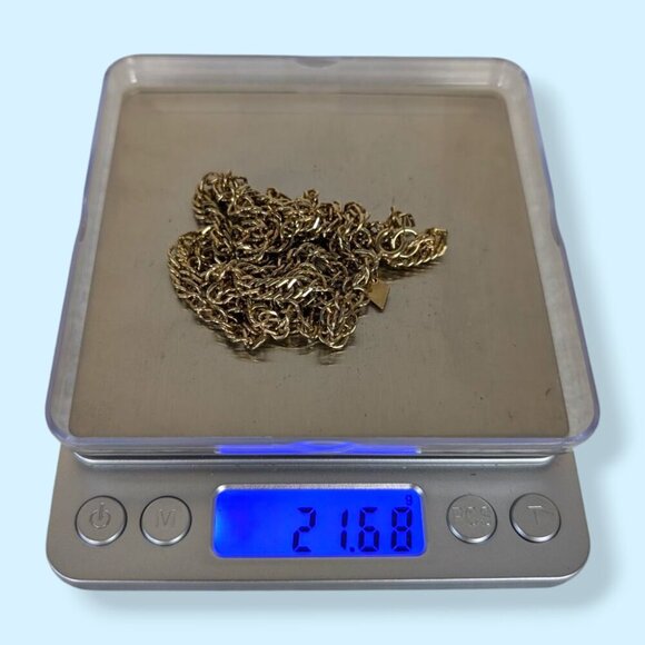 Vintage Sarah Cov Long Rope Chain Necklace - Picture 5 of 5